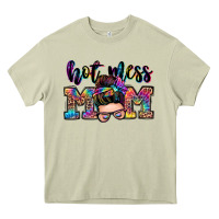 Mossy hot mess mom messy bun Heavy Core Tee - Zillion Design Studio
