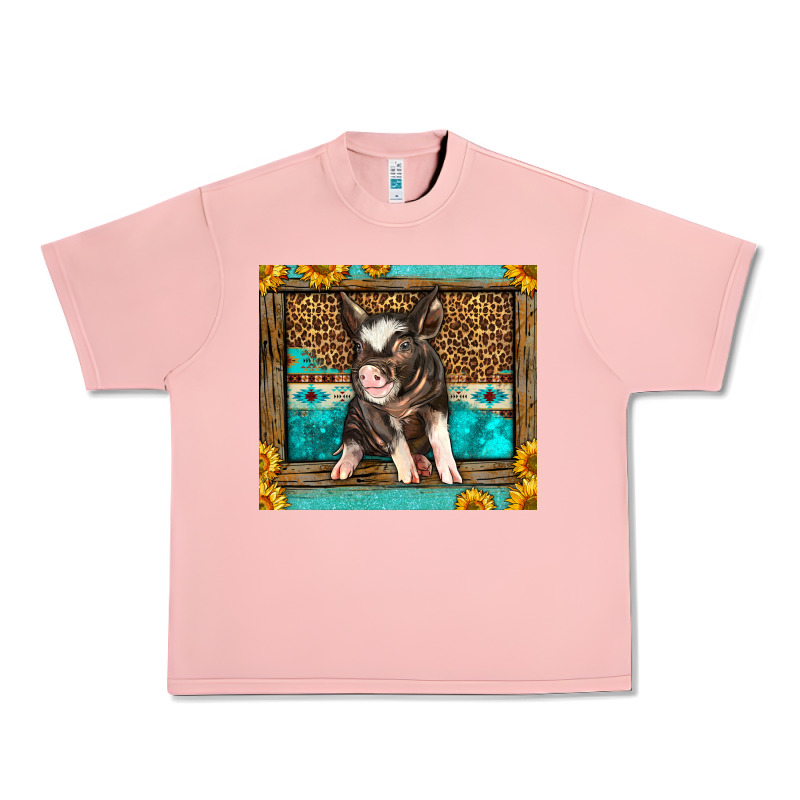 Western Cute Pig Urban Heavy Tee by LillyAllenDesigns | Teevron
