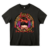 Asphalt hot mom summer messy bun Heavy Core Tee - Zillion Design Studio