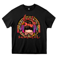 Black hot mom summer messy bun Heavy Core Tee - Zillion Design Studio