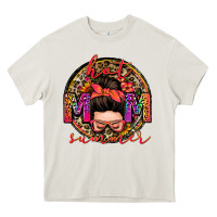 Cream hot mom summer messy bun Heavy Core Tee - Zillion Design Studio