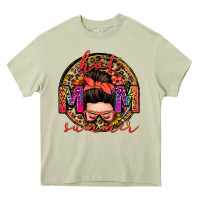 Mossy hot mom summer messy bun Heavy Core Tee - Zillion Design Studio