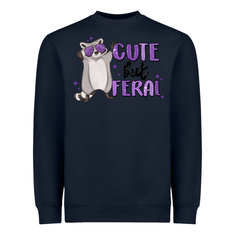 Cute But Feral Heavyweight Sweatshirt by MaliasSmallBusiness | Teevron