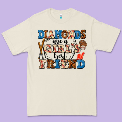 Diamonds Are A Girl's Best Friend Premium Tee Designed By Adodesignshop