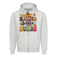 Dove Grey nacho average nurse Zipper Hoodie - LillyAllenDesigns