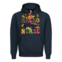 Navy nacho average nurse Zipper Hoodie - LillyAllenDesigns
