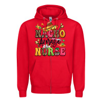 Red nacho average nurse Zipper Hoodie - LillyAllenDesigns