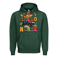 Sports Green nacho average nurse Zipper Hoodie - LillyAllenDesigns