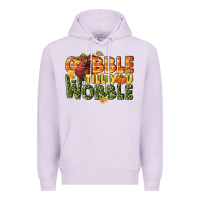 Lilac Gobble till you wobble turkey thanksgiving Premium Hoodie - NancyCooperArtShop