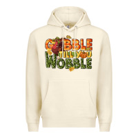 Sandshell Gobble till you wobble turkey thanksgiving Premium Hoodie - NancyCooperArtShop