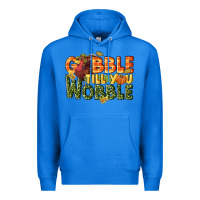 True Royal Gobble till you wobble turkey thanksgiving Premium Hoodie - NancyCooperArtShop