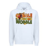 White Gobble till you wobble turkey thanksgiving Premium Hoodie - NancyCooperArtShop