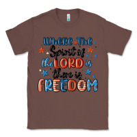 Chestnut where the spirit of the lord is there is freedom Classic Tee - MaliasSmallBusiness