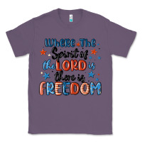 Lavender where the spirit of the lord is there is freedom Classic Tee - MaliasSmallBusiness