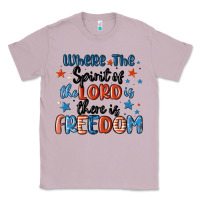Lilac where the spirit of the lord is there is freedom Classic Tee - MaliasSmallBusiness