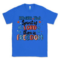 True Royal where the spirit of the lord is there is freedom Classic Tee - MaliasSmallBusiness