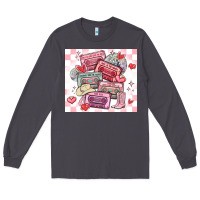 Smoke valentine's day cassette tapes Long Sleeve Tee - MaliasSmallBusiness