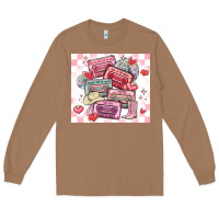 Toasted Coconut valentine's day cassette tapes Long Sleeve Tee - MaliasSmallBusiness