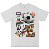 Dove Grey western love soccer Premium Tee - HRA Design Shop