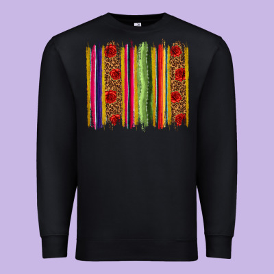 Mexico Serape Brushstroke Premium Sweatshirt Designed By Texasbilliewilder