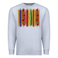 Heather Grey Mexico Serape Brushstroke Premium Sweatshirt - texasbilliewilder