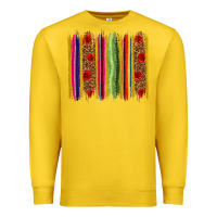 Lemon Mexico Serape Brushstroke Premium Sweatshirt - texasbilliewilder
