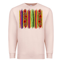 Pale Pink Mexico Serape Brushstroke Premium Sweatshirt - texasbilliewilder