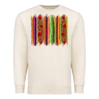 Sandshell Mexico Serape Brushstroke Premium Sweatshirt - texasbilliewilder
