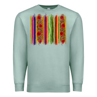 Seafoam Mexico Serape Brushstroke Premium Sweatshirt - texasbilliewilder