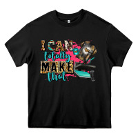Black i can totally make that Heavy Core Tee - Zillion Design Studio