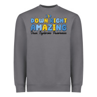 Storm down right amazing down syndrome awareness Heavyweight Sweatshirt - MaliasSmallBusiness