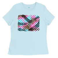 Baby Blue race background Ladies Tee - Zillion Design Studio