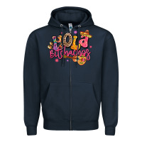 Navy hola bitchachos mexico cinco de mayo Zipper Hoodie - LillyAllenDesigns