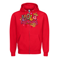 Red hola bitchachos mexico cinco de mayo Zipper Hoodie - LillyAllenDesigns