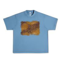 Pebble Blue leopard background Urban Heavy Tee - BarkalooDesign