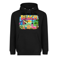 Black take me to the beach Heavyweight Hoodie - NancyCooperArtShop