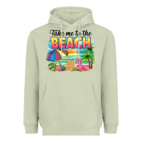 Matcha take me to the beach Heavyweight Hoodie - NancyCooperArtShop