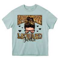 Arona leopard junkie messy bun Heavy Core Tee - Zillion Design Studio