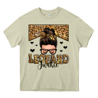 Mossy leopard junkie messy bun Heavy Core Tee - Zillion Design Studio