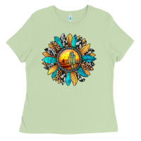 Matcha sunset sunflower Ladies Tee - JahusDesignShop