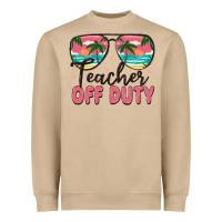 Mushroom teacher off duty Heavyweight Sweatshirt - MaliasSmallBusiness