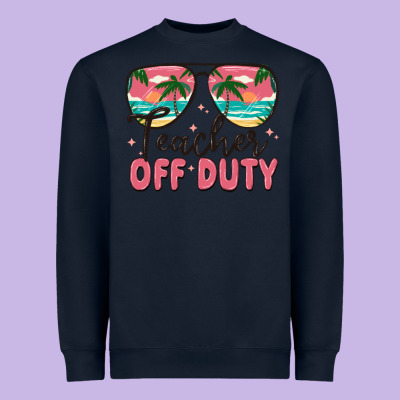 Teacher Off Duty Heavyweight Sweatshirt Designed By Maliassmallbusiness