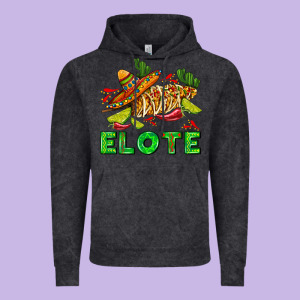 Elote Corn Sombrero Lime And  Cactus Vintage Hoodie Designed By Adodesignshop