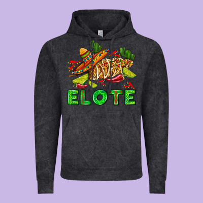 Elote Corn Sombrero Lime And  Cactus Vintage Hoodie Designed By Adodesignshop