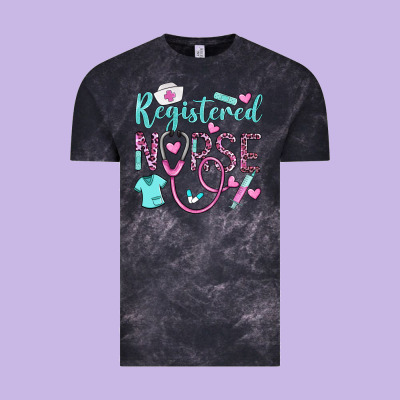 Registered Nurse Rn Vintage Tee Designed By Barkaloodesign