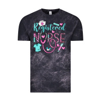 Cloud Black registered nurse rn Vintage Tee - BarkalooDesign