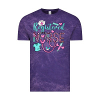 Cloud Purple registered nurse rn Vintage Tee - BarkalooDesign