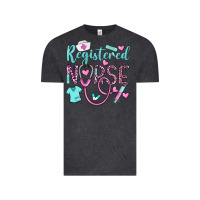 Vintage Black registered nurse rn Vintage Tee - BarkalooDesign