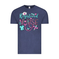 Vintage Denim registered nurse rn Vintage Tee - BarkalooDesign