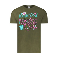 Vintage Olive registered nurse rn Vintage Tee - BarkalooDesign